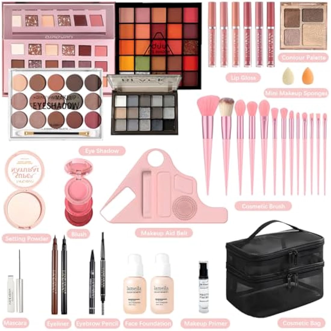 Jolof Store All-In-One Makeup Kit - Cruelty-Free Cosmetic Gift Set
