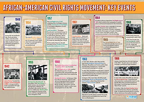 20th Century USA History Posters - Set of 4 A1 Laminated Charts