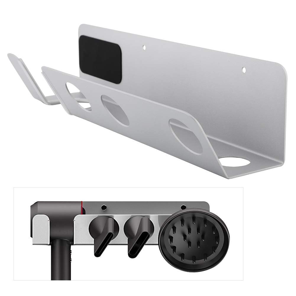 Ejoyous Magnetic Hair Dryer Stand – Stainless Steel Wall-Mounted Holder