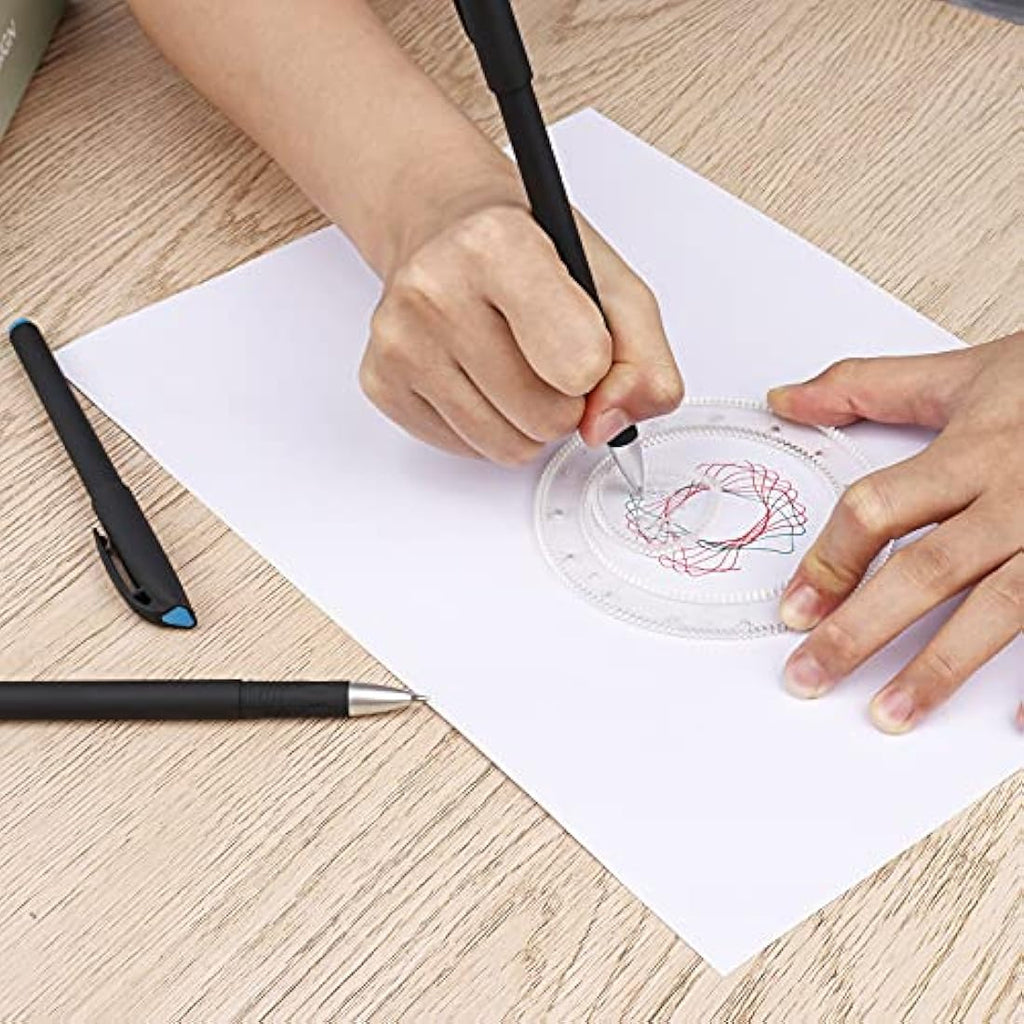 Gobesty Spirograph Deluxe Drawing Set - 28 Piece Geometric Art Kit
