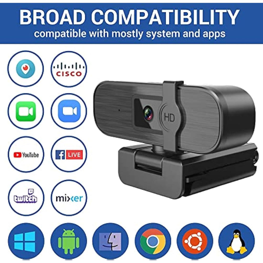 Nolansend 4K Webcam with Remote Control, AI Auto-Zoom and Privacy Cover