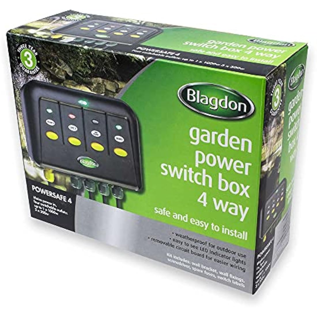Blagdon Powersafe 4 Outlet Weatherproof Garden & Pond Switch Box