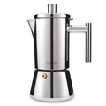 Easyworkz Diego Stovetop Espresso Maker | 12-Cup Stainless Moka Pot