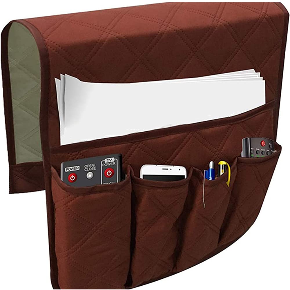 Bkrdty Armrest Storage Organizer Anti-Slip Sofa Couch Chair Armrest Organizer 90 * 33cm 5 pockets Couch Chair Organizer Holder for TV Remote Control - image 1