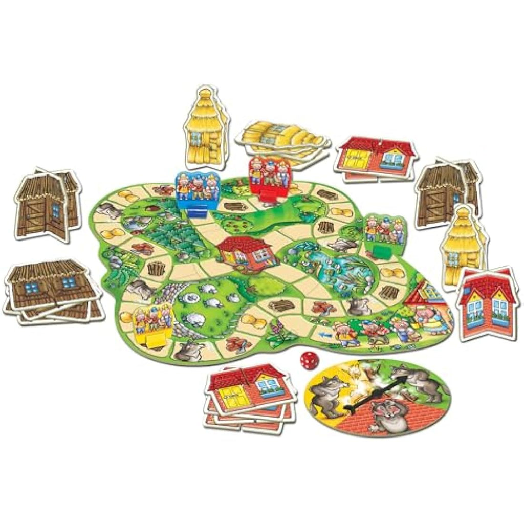 Orchard Toys Three Little Pigs Board Game – Educational Game for Ages 3-6