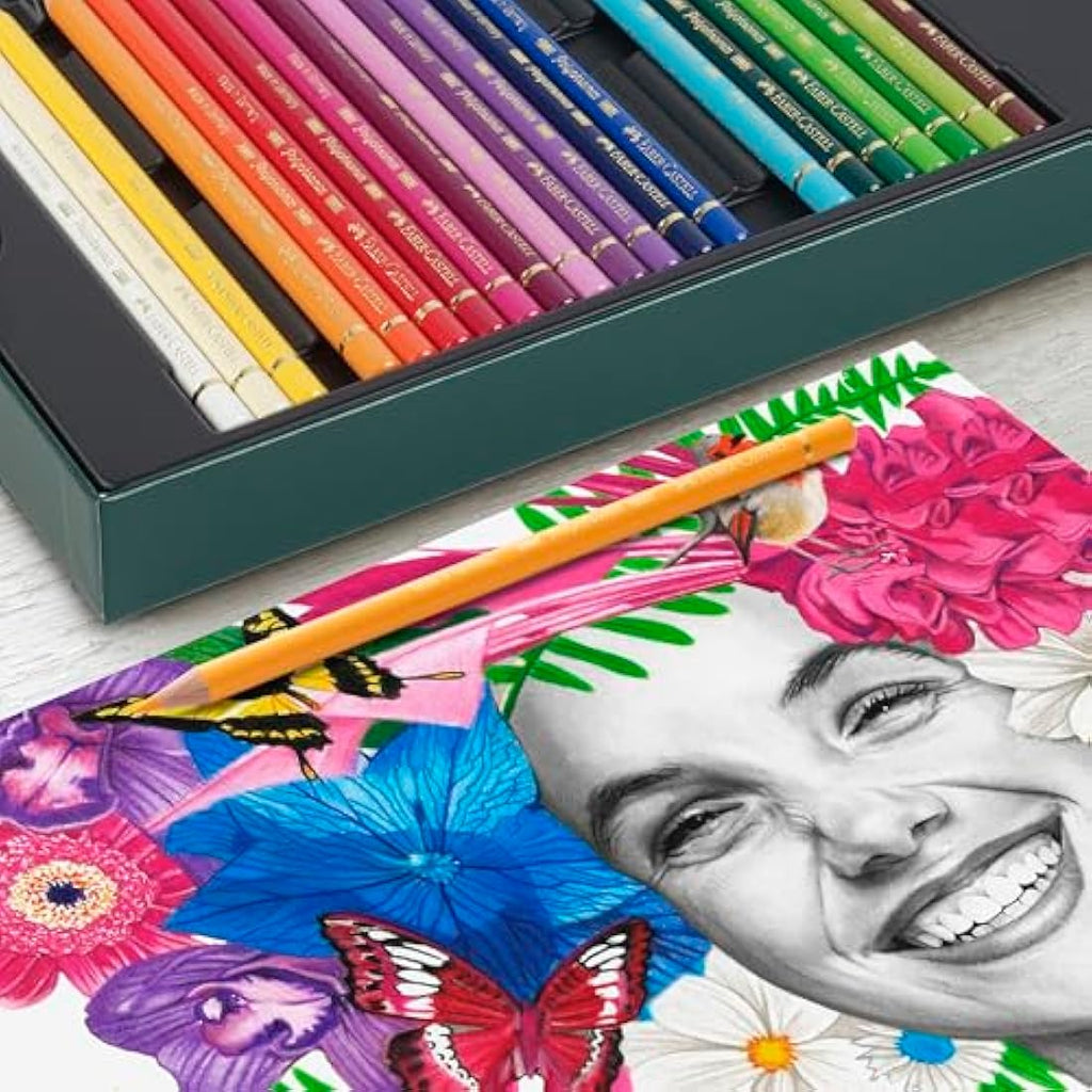 Faber-Castell 40-Piece Drawing Set | Polychromos & Pitt Graphite Matt