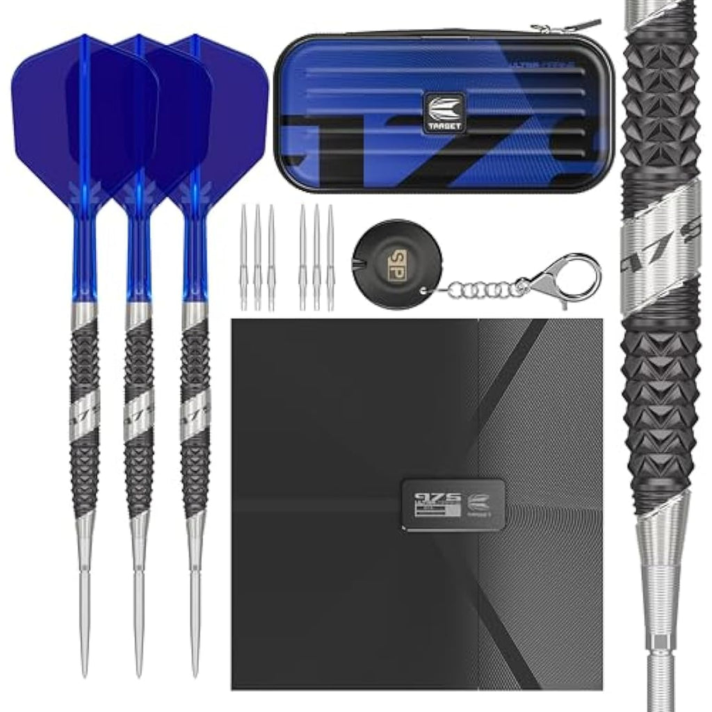 Target Darts 975 Ultra Marine 97.5% Tungsten Steel Tip Swiss Point Set