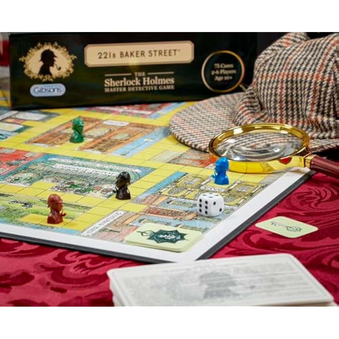 Gibsons 221B Baker Street Board Game | Sherlock Holmes Mystery Game