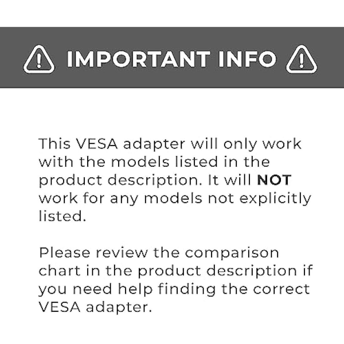 HumanCentric VESA Mount Adapter for Samsung T55 Curved 27" and 32" Monitors