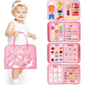Hahaland Montessori Busy Board - 21-in-1 Sensory Travel Toy - Pink Unicorn