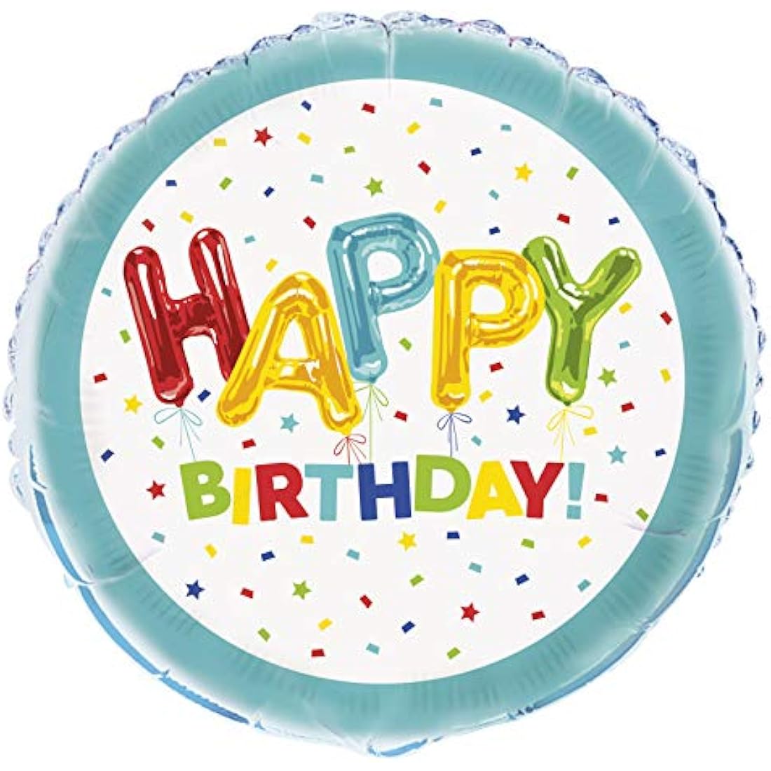 Jolof Store Happy Birthday Round Foil Balloon – 45cm Multicolored Decor