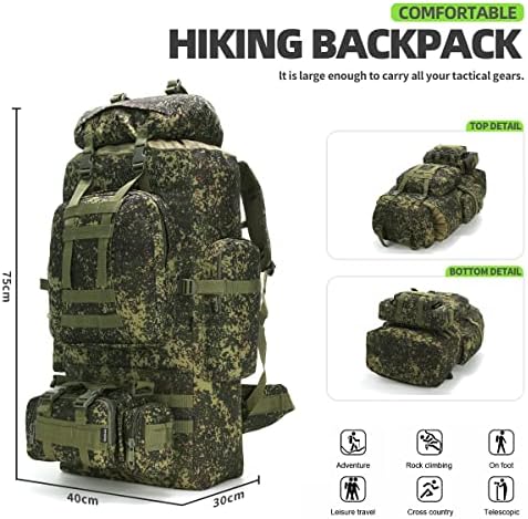 King'sGuard 100L Hiking Backpack – Heavy-Duty Men's Camping Rucksack