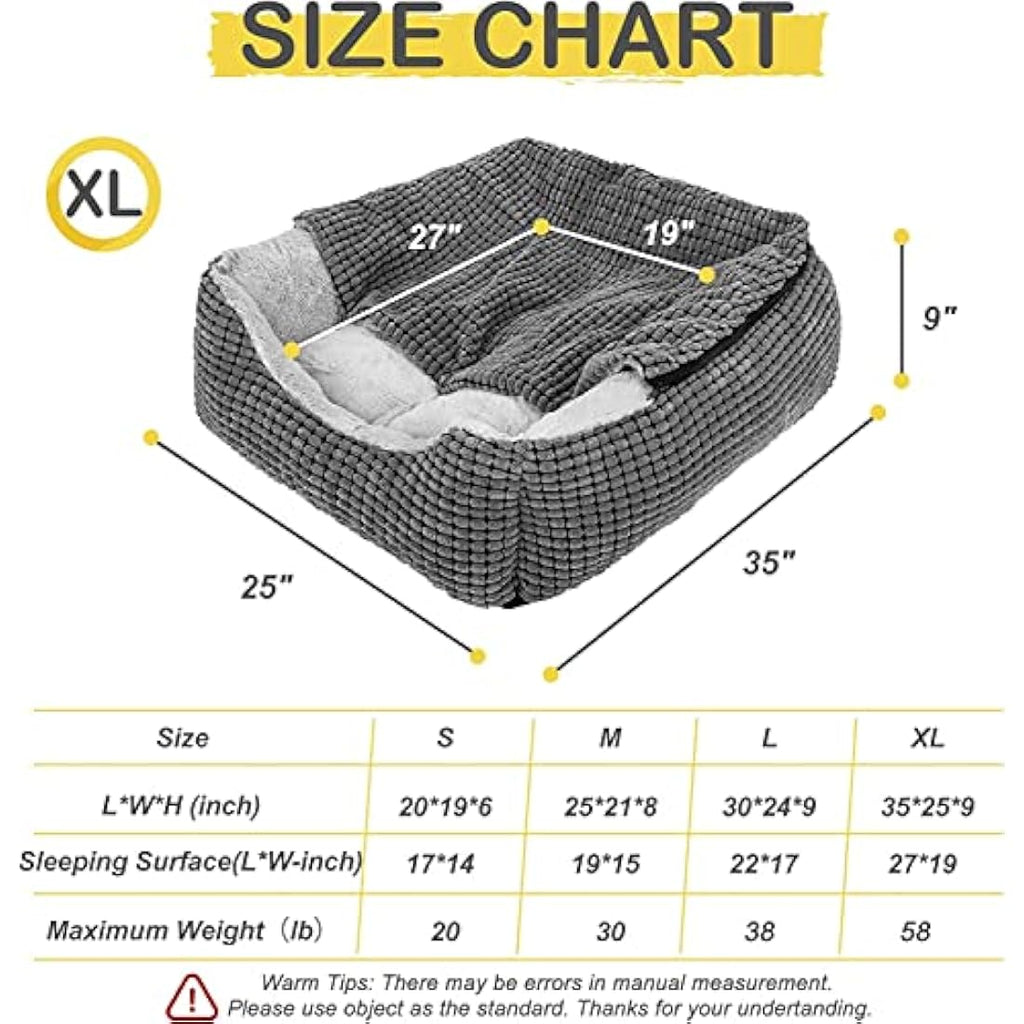 JOEJOY Orthopedic Hooded Dog Bed – Luxury Washable Pet Cave Bed