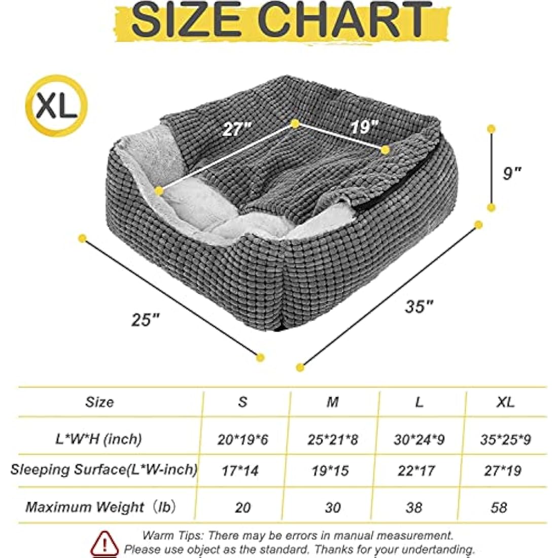 JOEJOY Orthopedic Hooded Dog Bed – Luxury Washable Pet Cave Bed
