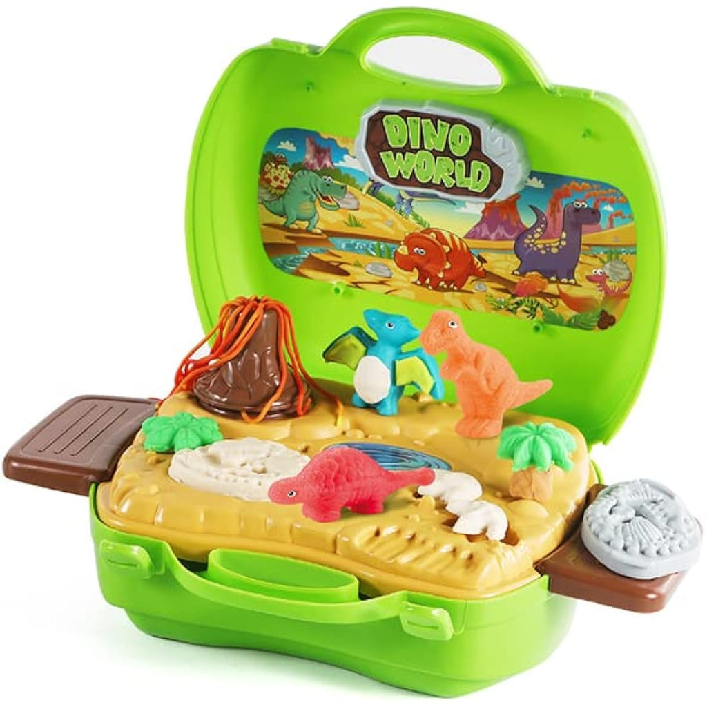 VConejo 2-in-1 Dinosaur Color Dough Toy Set - 37 Piece Dino Tools Kit