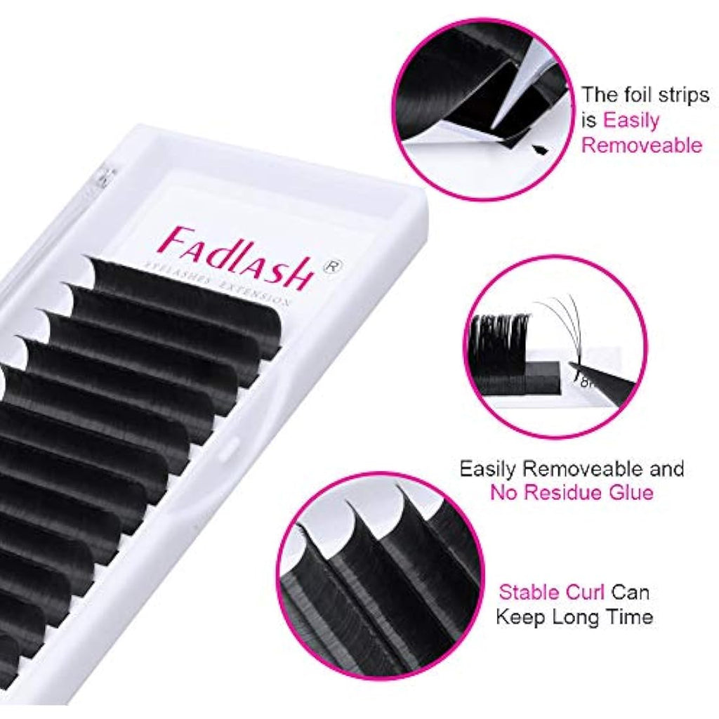 Fadlash Easy Fan Lashes – D Curl 0.07mm Mixed Russian Volume Silk