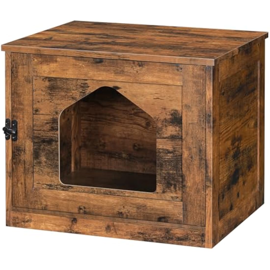 HOOBRO Cat Litter Box Enclosure – Rustic Brown Hidden Litter Box Furniture