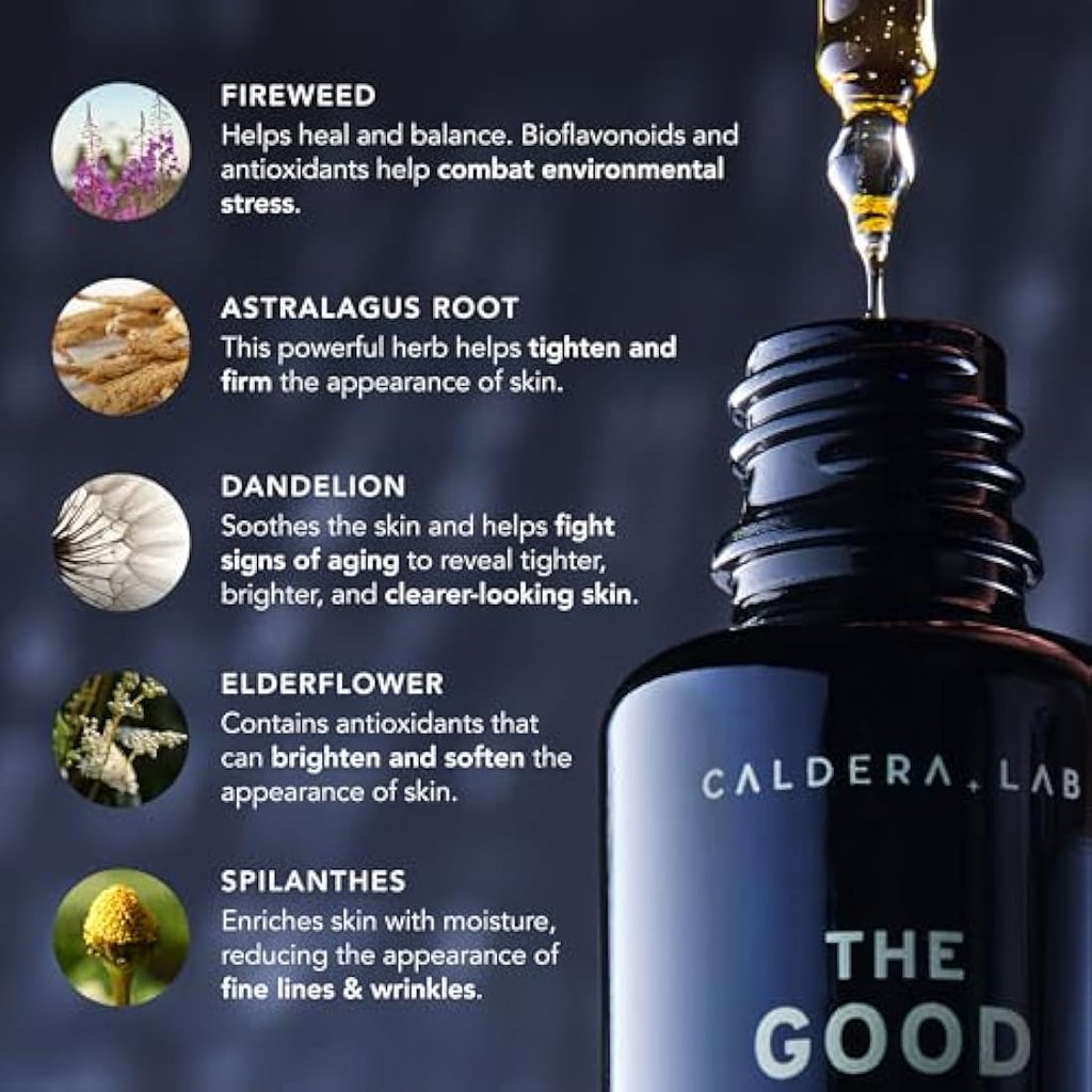 Caldera + Lab The Good | Men's Organic Anti-Aging Face Serum - 27 Botanicals
