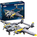 Apostrophe Games P-38 Lightning Fighter Jet Building Block Set - 937 Pcs