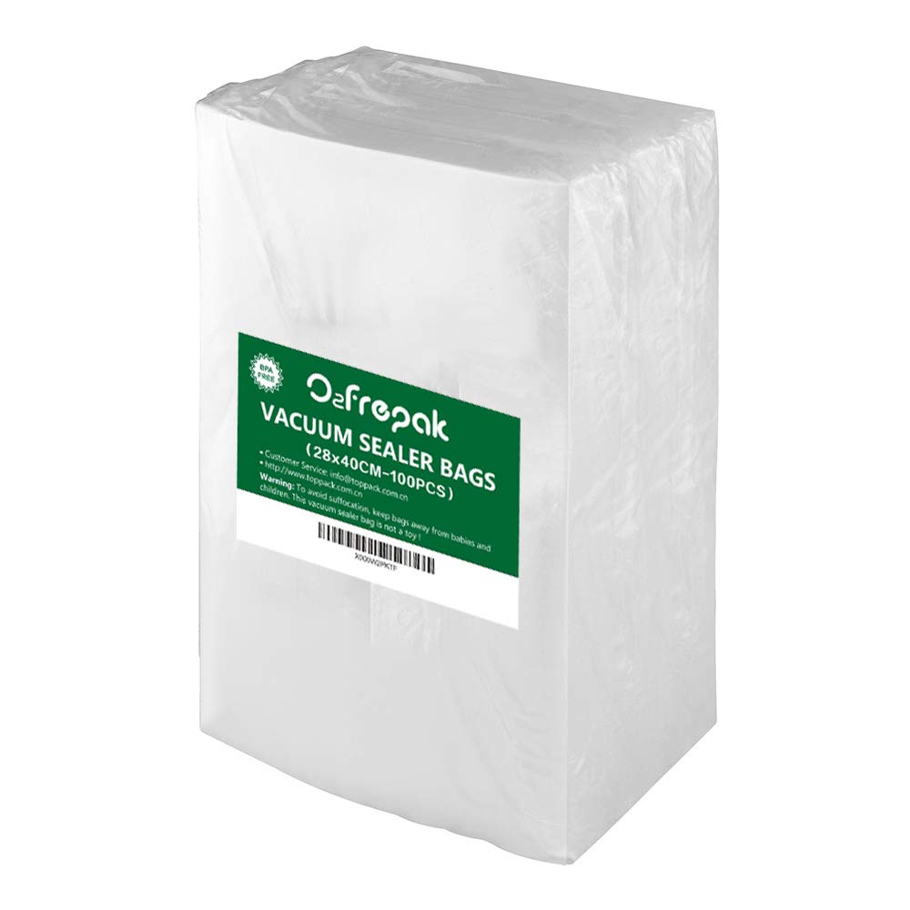 O2frepak 100 Count Vacuum Sealer Bags – 28x40cm BPA Free Food Storage