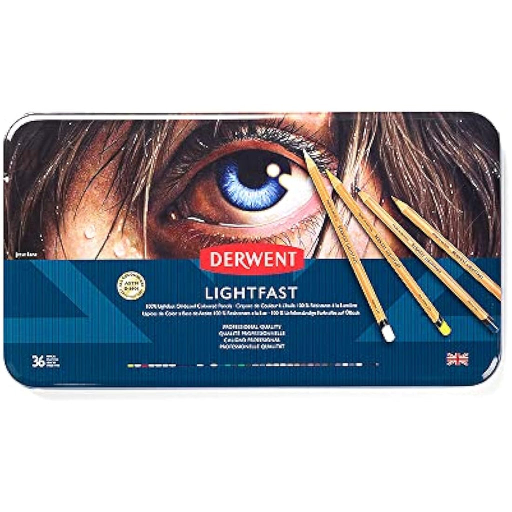 Derwent Lightfast Pencils - Professional Fine Art Drawing Set of 36