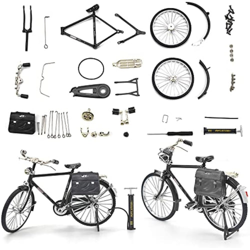 1:10 Retro DIY Bicycle Model Kit – Alloy Mini Bike Ornament
