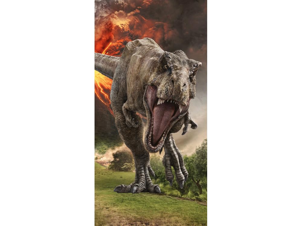 Jurassic World Kids Bath Towel – 100% Cotton Beach Towel, 70x140 cm