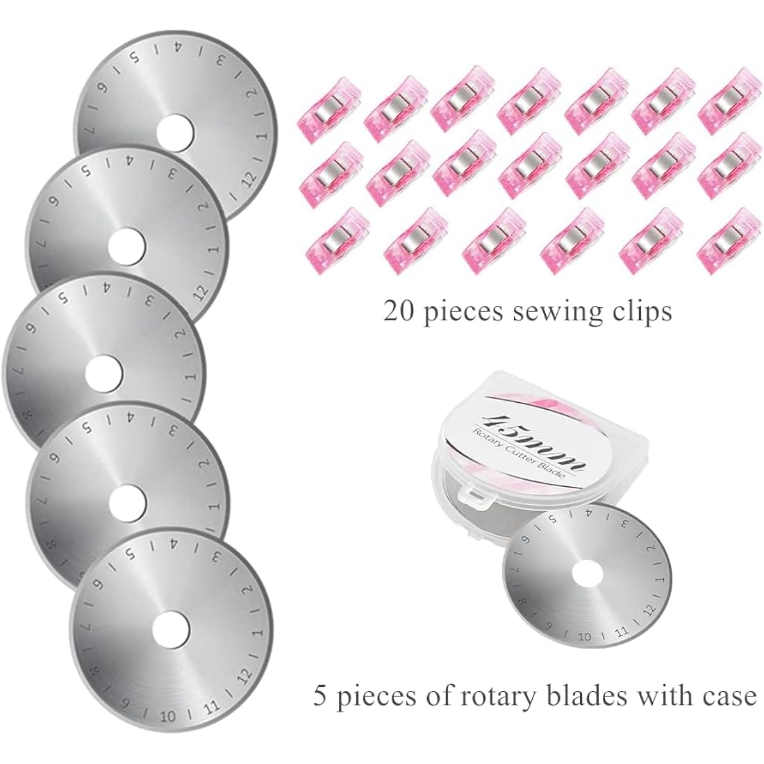 Rotary Cutter Set - Pink Quilting Kit with A2 Cutting Mat
