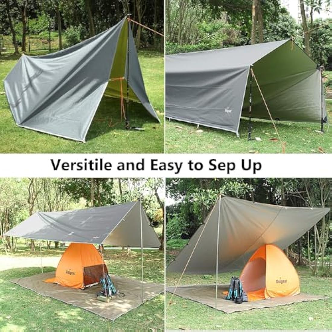 Unigear Waterproof Rain Fly Tarp | Lightweight Camping Tent Shelter