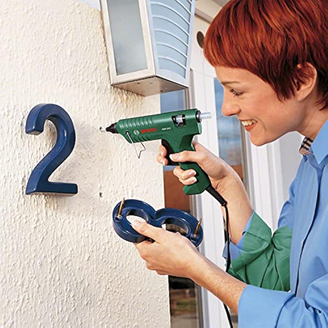 Bosch PKP 18 E Hot Glue Gun – Includes Extra-Length Nozzle & Glue Stick
