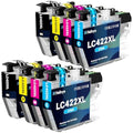 Halloya LC422XL Ink Cartridges for Brother MFC-J5340DW MFC-J6940DW (8-Pack)
