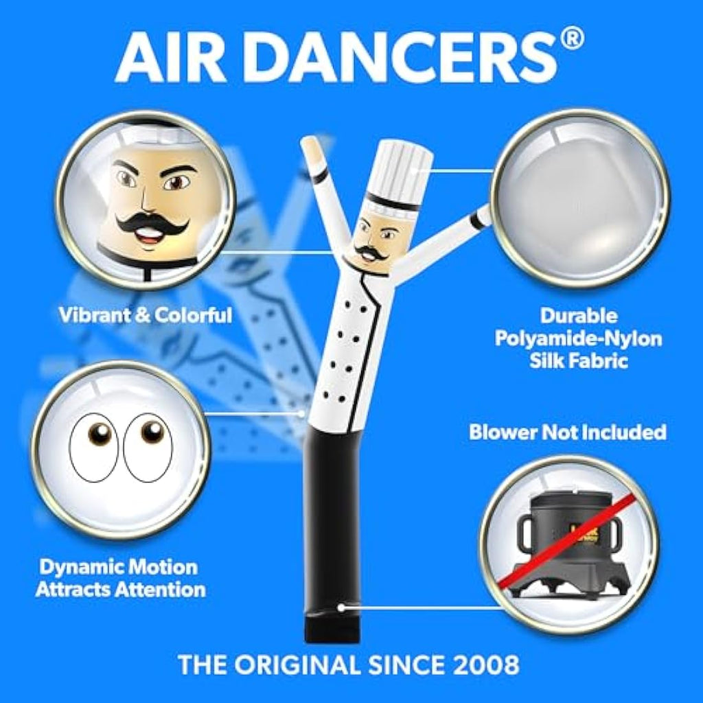 LookOurWay 10ft Chef Air Dancers Inflatable Tube Man Attachment
