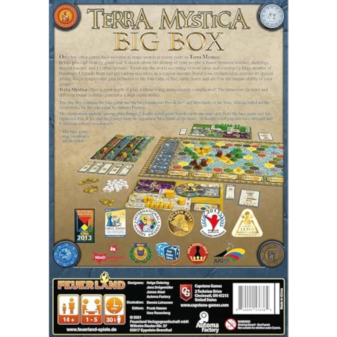 Capstone Games Terra Mystica: Big Box Strategy Board Game Set