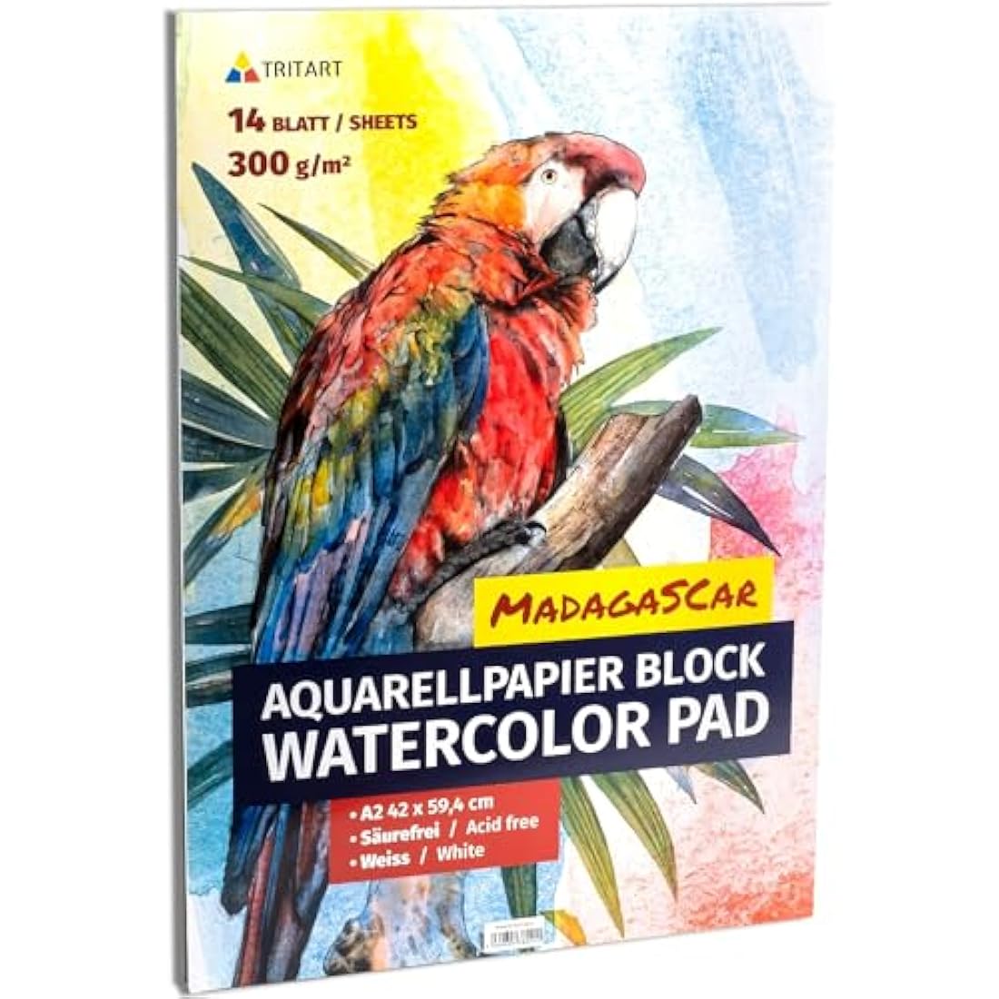 Tritart A2 Watercolour Paper Pad - 300 GSM Mixed Media Sketchbook