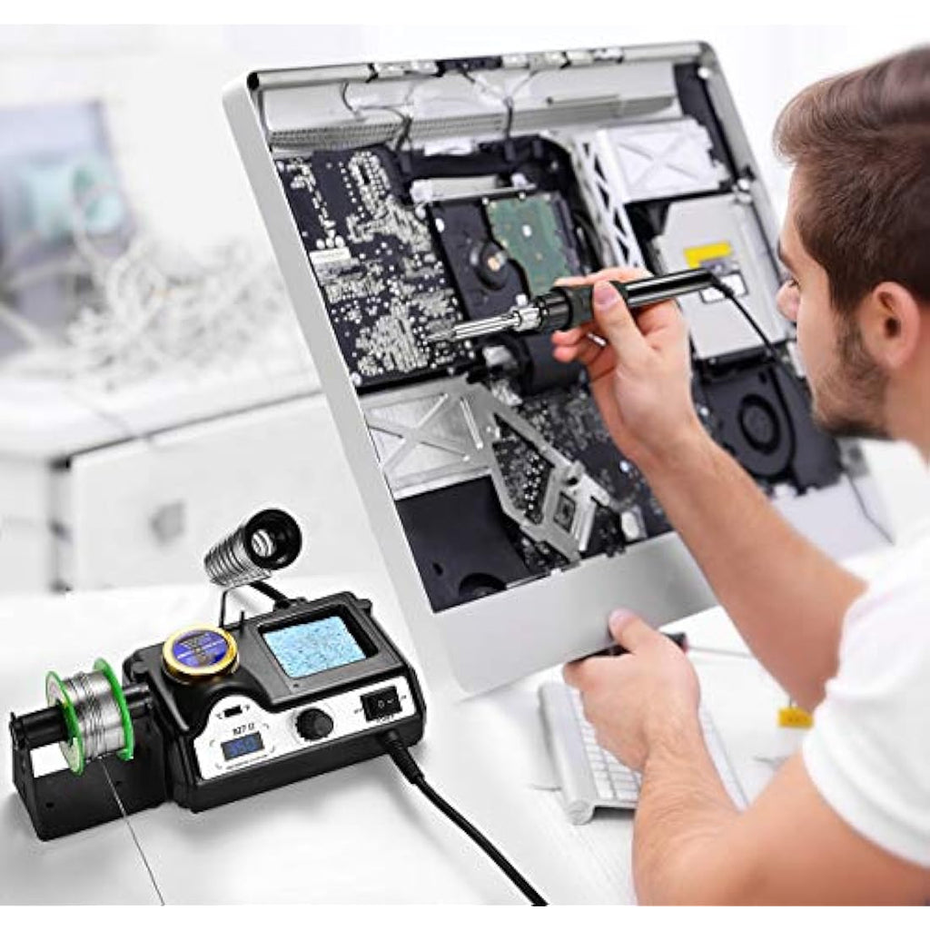 Preciva 60W Digital Soldering Station - Adjustable 90-480°C LCD Kit