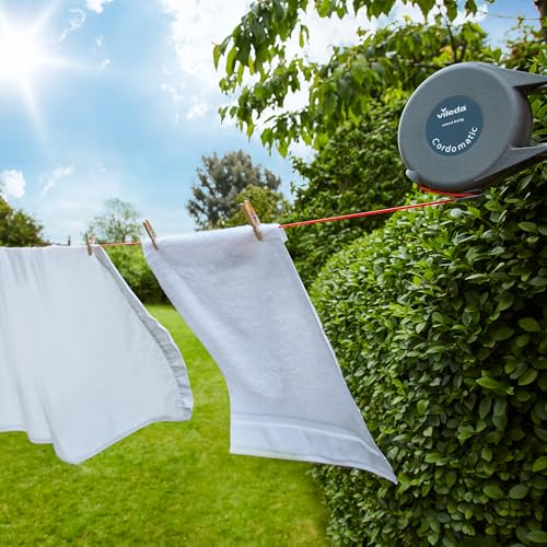 Vileda Cordomatic Retractable Washing Line – 15m Outdoor Clothes Line