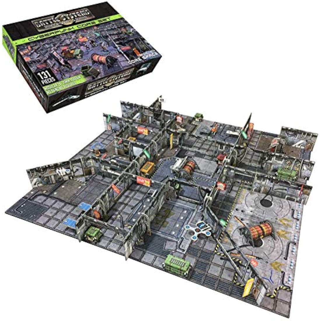 Battle Systems Cyberpunk Core Set – 28mm Modular Sci-Fi Terrain Kit