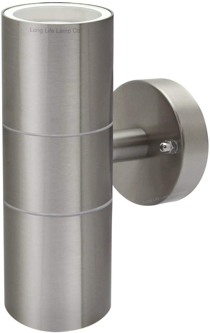 Stainless Steel Up Down Outdoor Wall Lights - Pack of 4