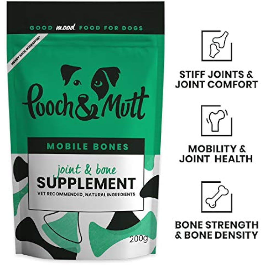 Pooch & Mutt Mobile Bones Dog Joint Supplement with Glucosamine – 200g
