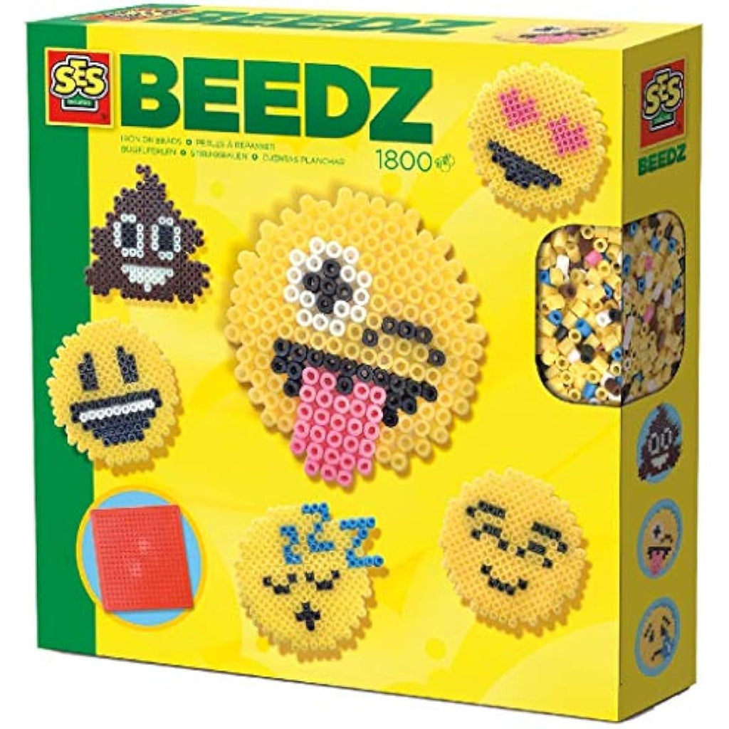 SES Creative Beedz Emoticons Iron-On Bead Craft Kit - Mixed Colors