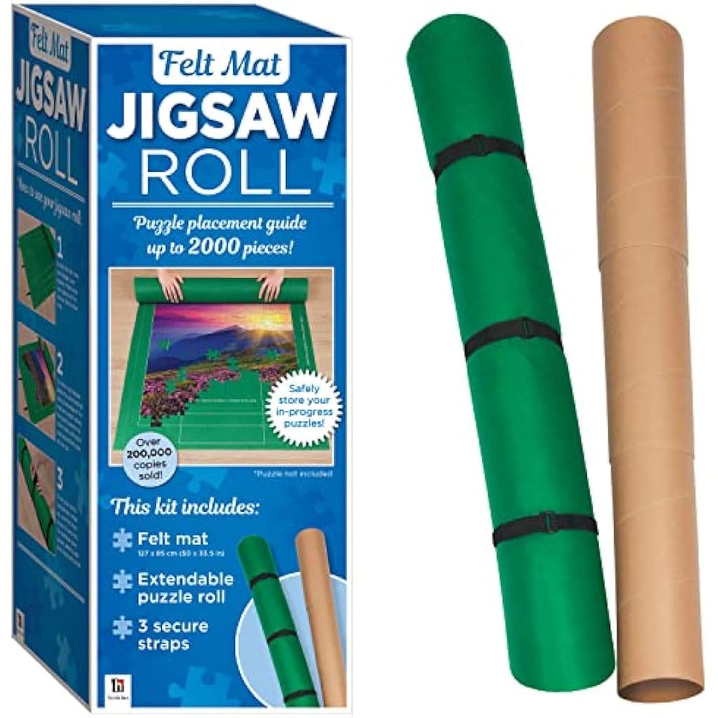 Hinkler Felt Jigsaw Puzzle Roll Mat – Storage for Up to 2000 Pieces