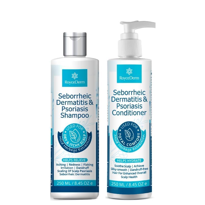 Roycederm Seborrheic Dermatitis & Psoriasis Shampoo and Conditioner Set
