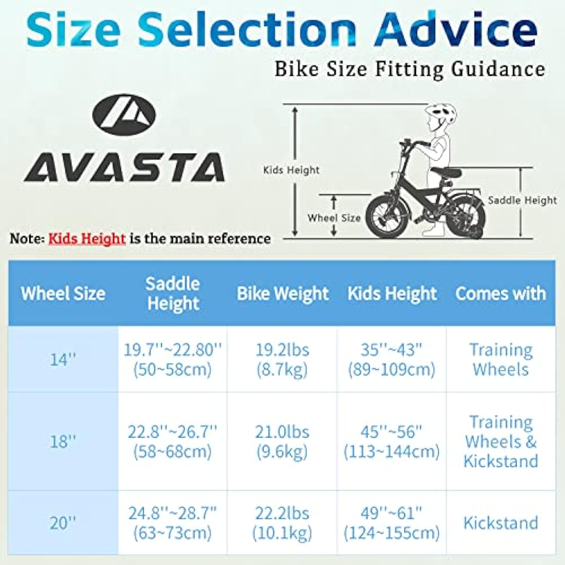 AVASTA Bilbo Kids Bike | 18-20 Inch Steel Bicycle with Dual V-Brakes
