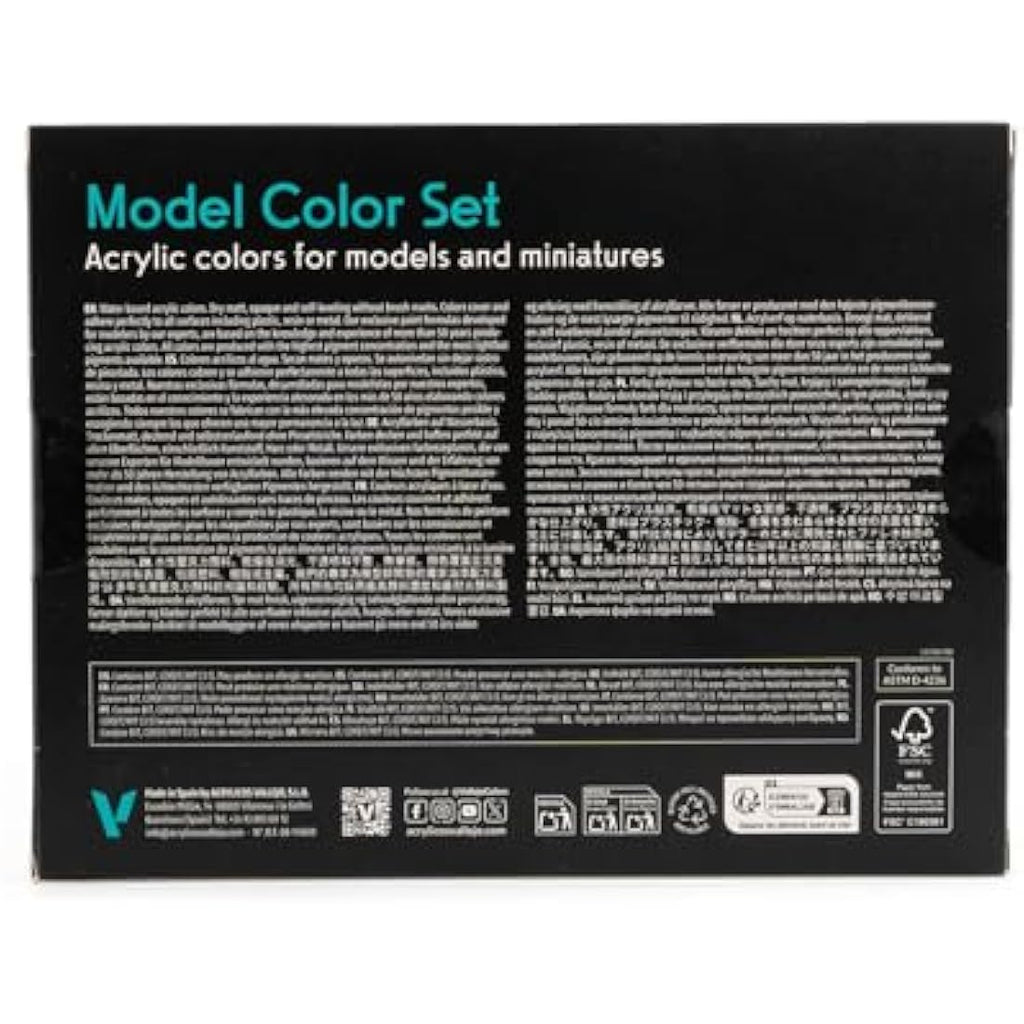 Vallejo Model Color WWII Allies Acrylic Paint Set | 16 Pack – 17ml