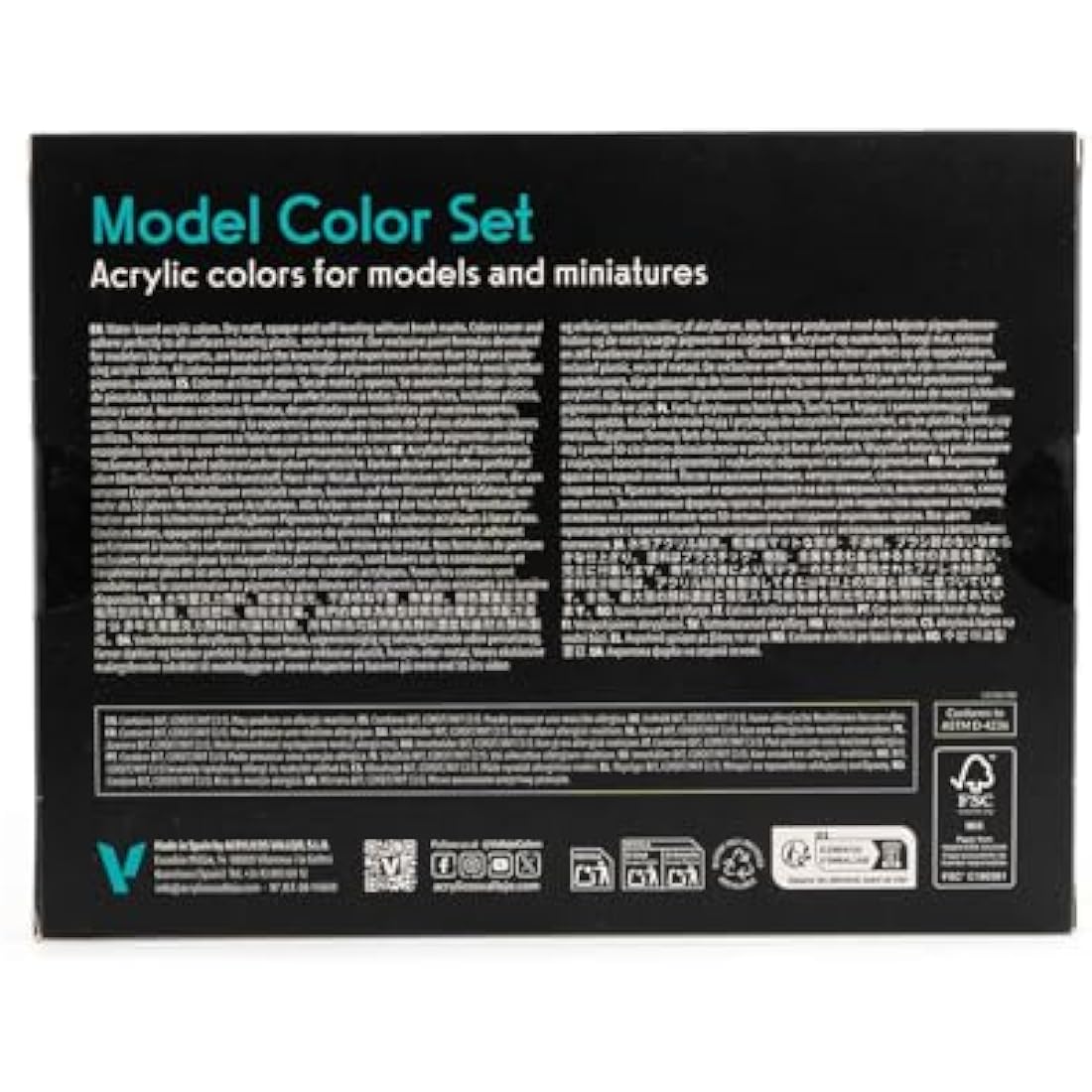 Vallejo Model Color WWII Allies Acrylic Paint Set | 16 Pack – 17ml