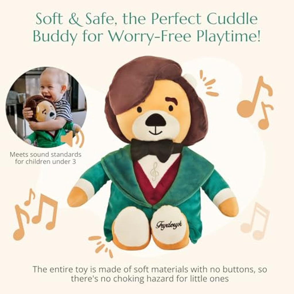 Vosego Chopin Musical Plush Bear – 40 Mins of Classical Music Toy