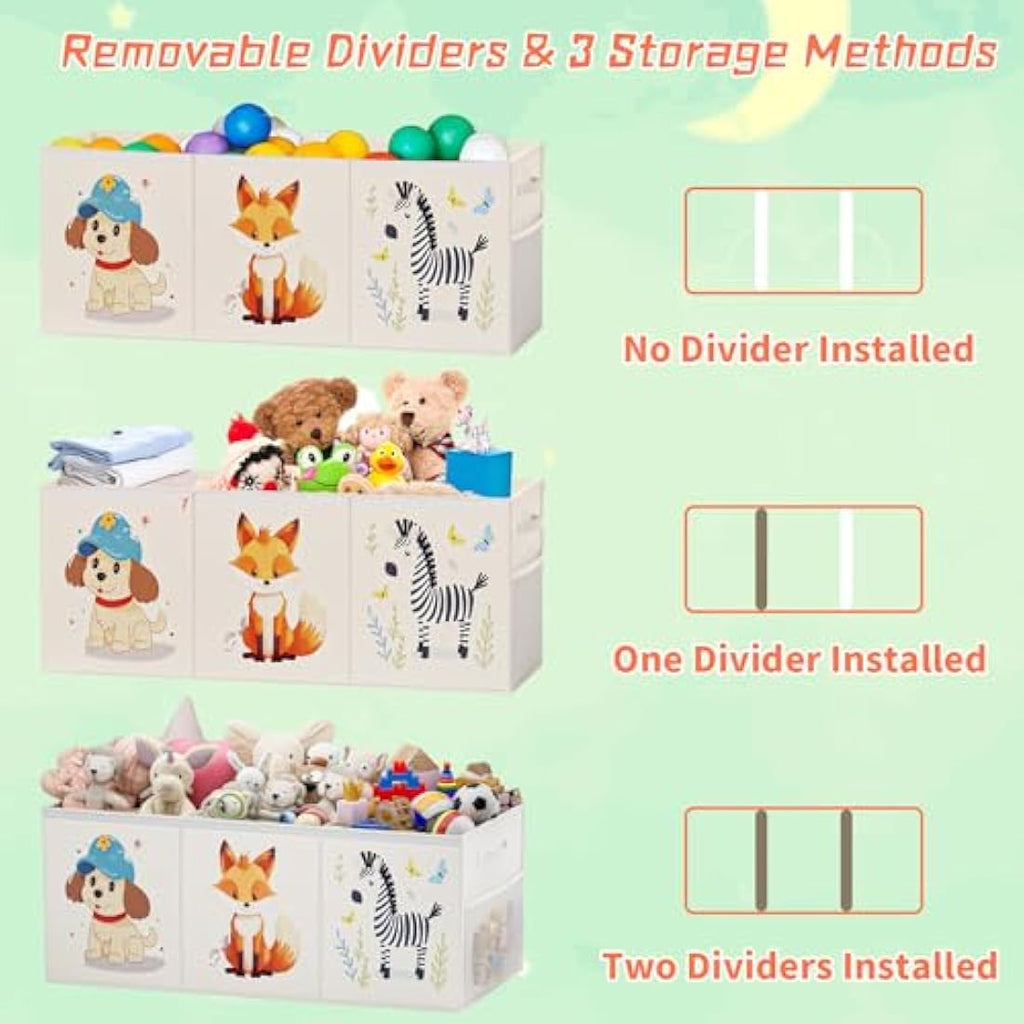 Extra Large Toy Box – 135L Collapsible Fabric Storage Chest