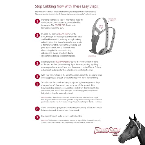Weaver Leather Miracle Collar | Anti-Cribbing Horse Collar - Havana, Small