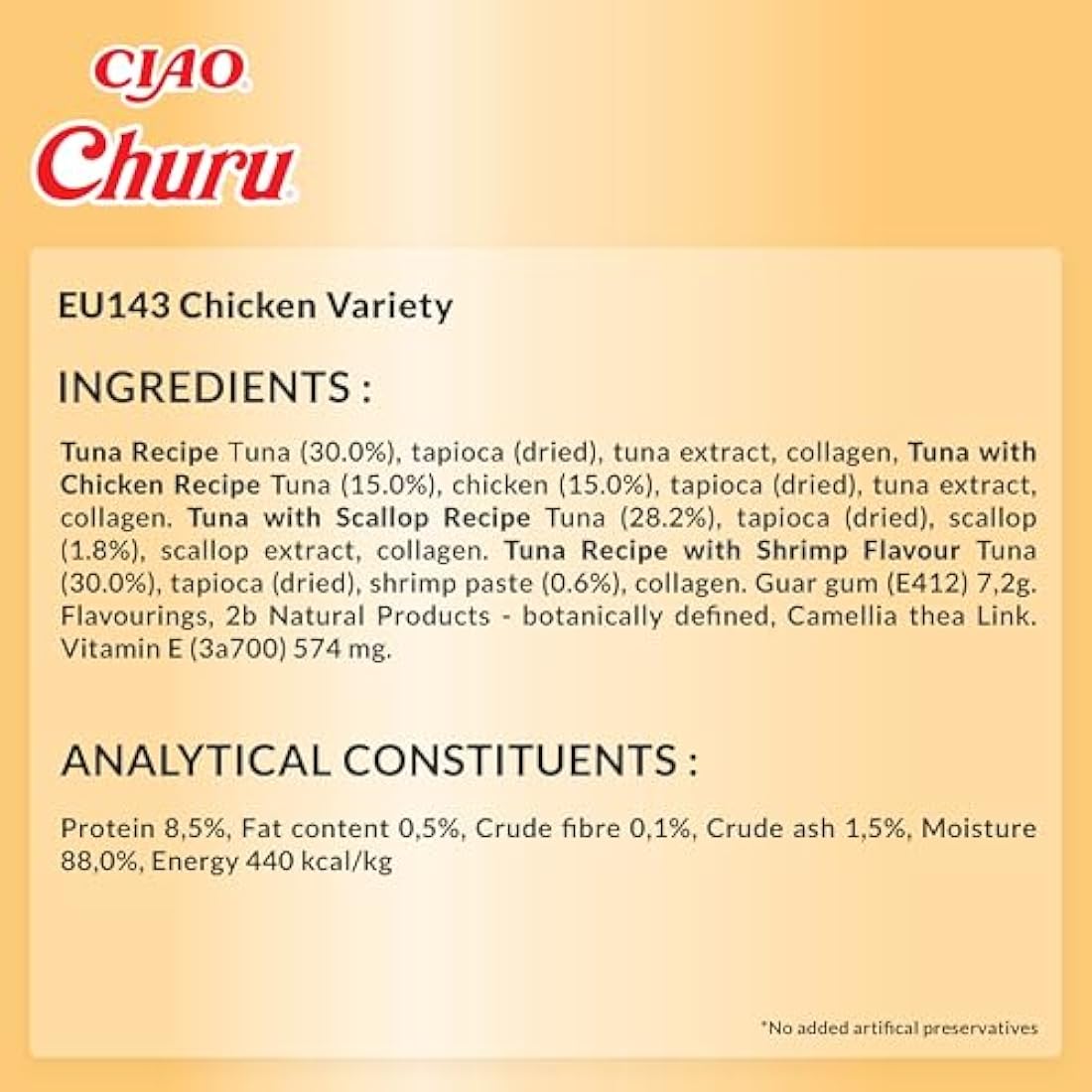 Inaba Churu Chicken Variety Cat Treats – Grain-Free Puree (40 Pack)
