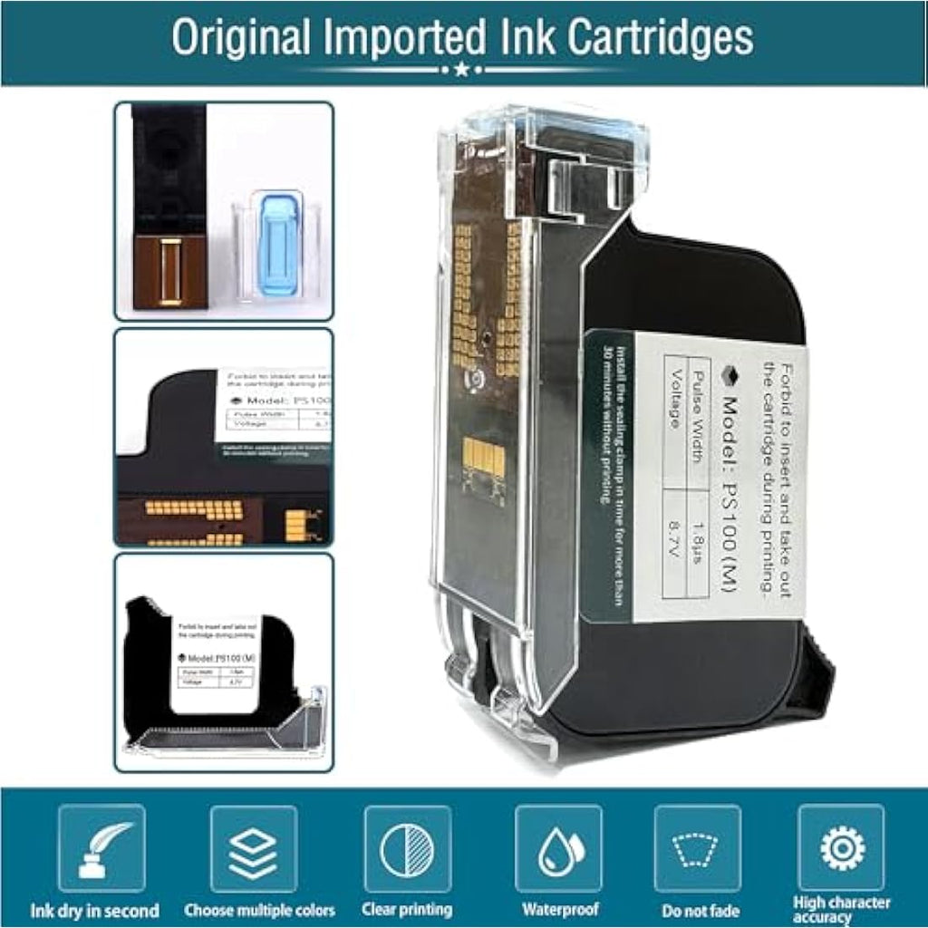 Phezer Quick Dry Solvent Ink Cartridge for 12.7mm Handheld Printers | 42ml